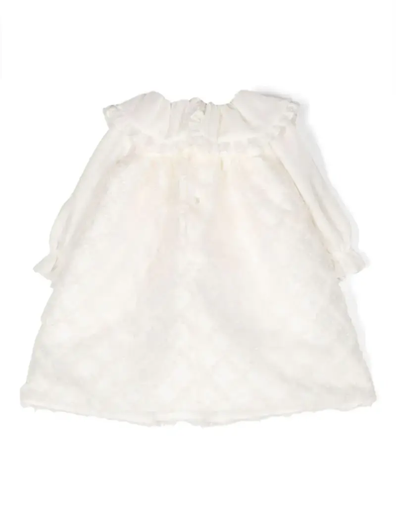 La Stupenderia Kids Abito neonata panna in pizzo miniatura 2