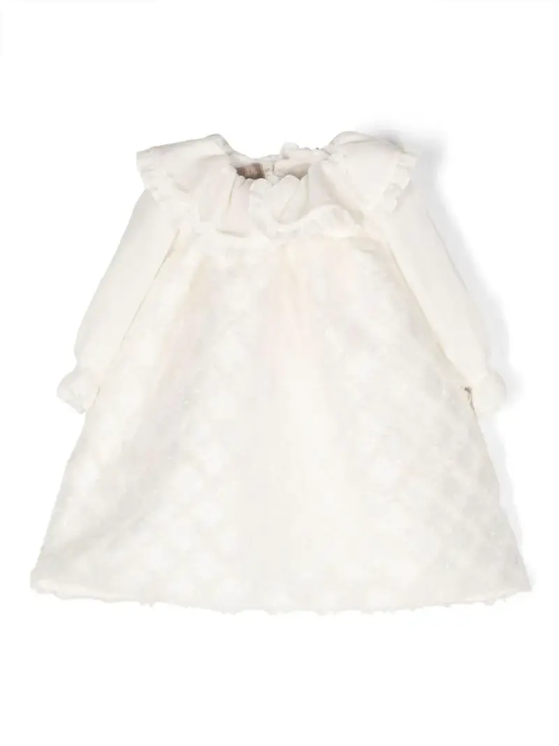 La Stupenderia Kids Abito neonata panna in pizzo