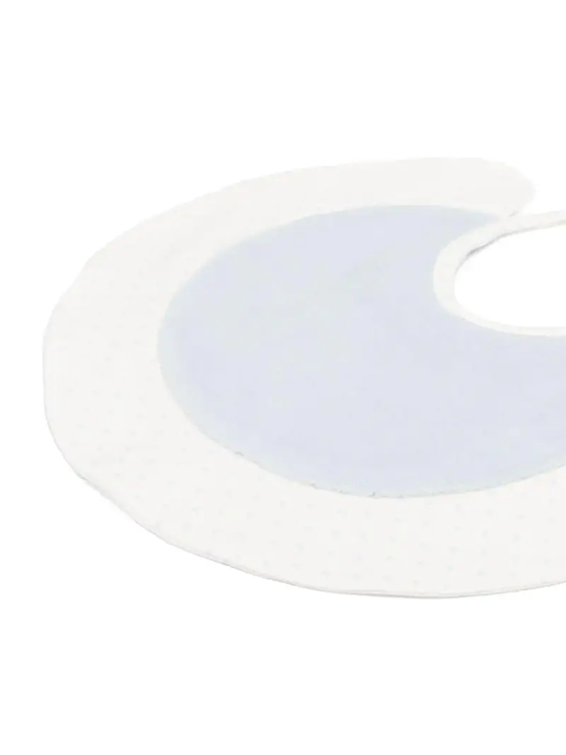 Bavetta azzurra ruches con pois Azzurro miniatura 2