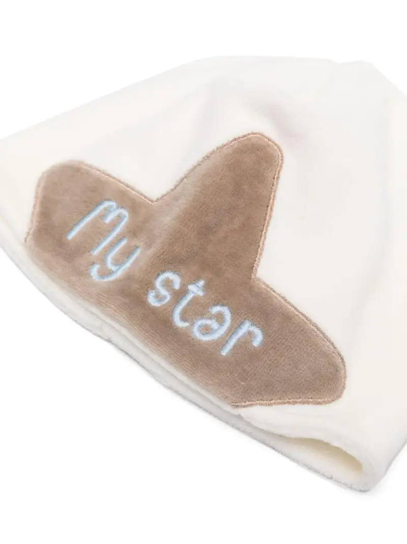 Cappello neonato panna "my star" miniatura 2