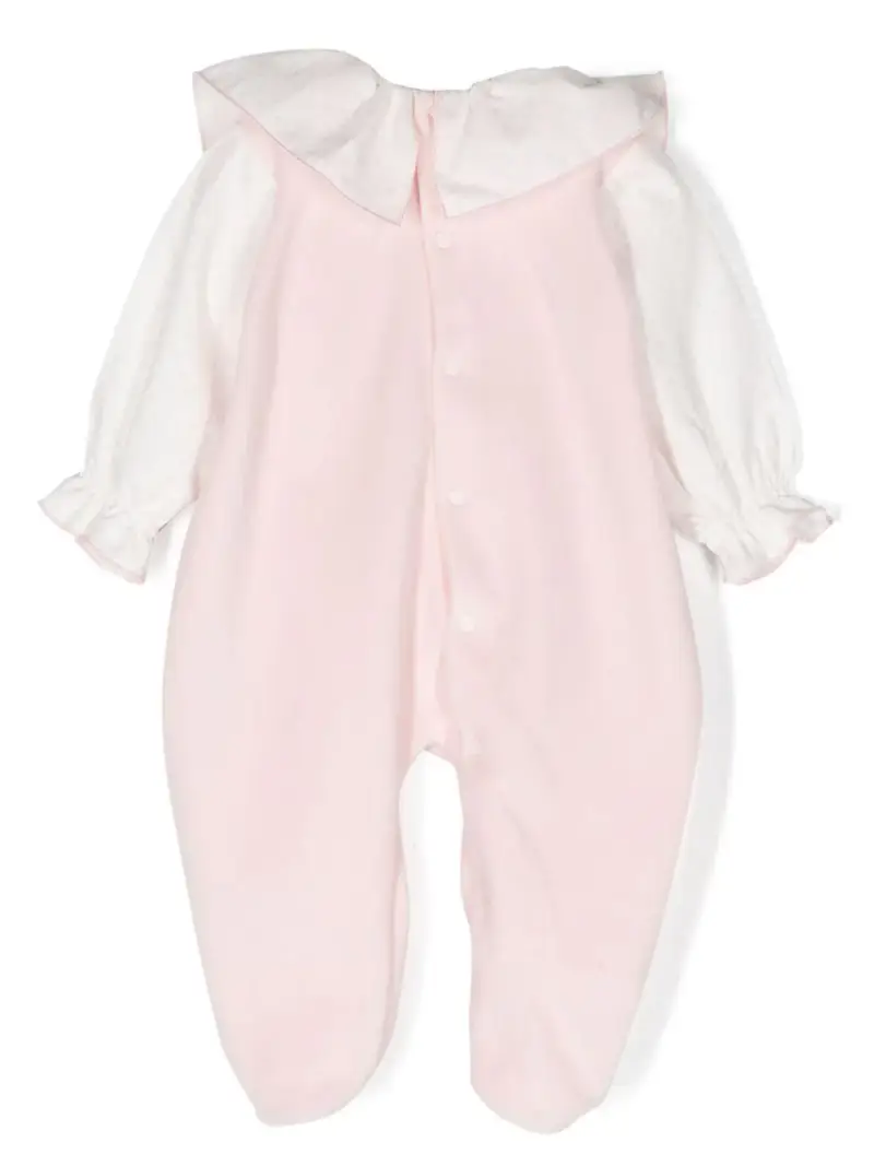 Tutina neonata rosa con dettaglio pois miniatura 2