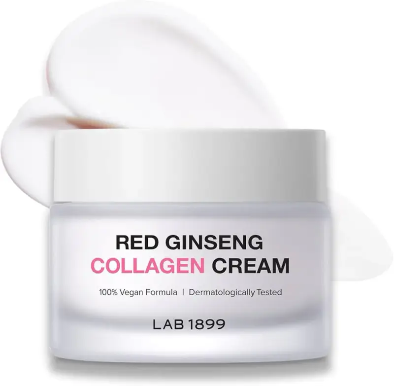 Crema al collagene al ginseng rosso per migliorare l elasticità della pelle, per il viso, 50 ml