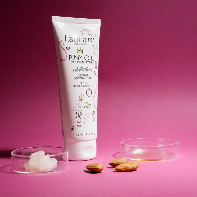 Detersione pink oil multifunzione - Olio detergente viso miniatura 3
