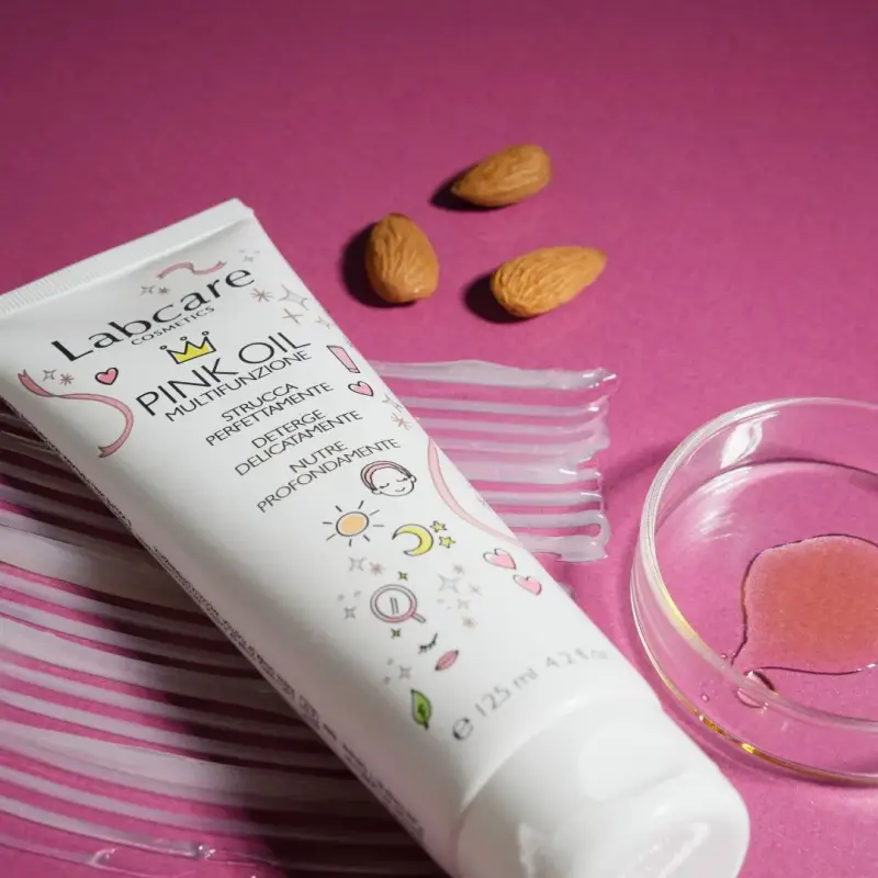 Detersione pink oil multifunzione - Olio detergente viso miniatura 5