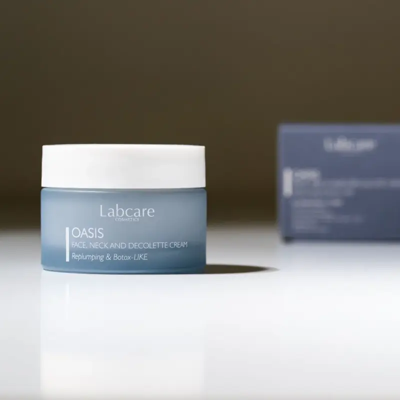 Viso oasis face neck and decollete cream replumping & botox like - Trattamento antietà pelli mature, Crema antirughe miniatura 3