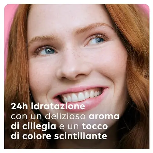 Labello Cherry Shine Burrocacao labbra 4.8 g, Balsamo labbra colorato e nutriente all'aroma di ciliegia, Lip balm miniatura 2