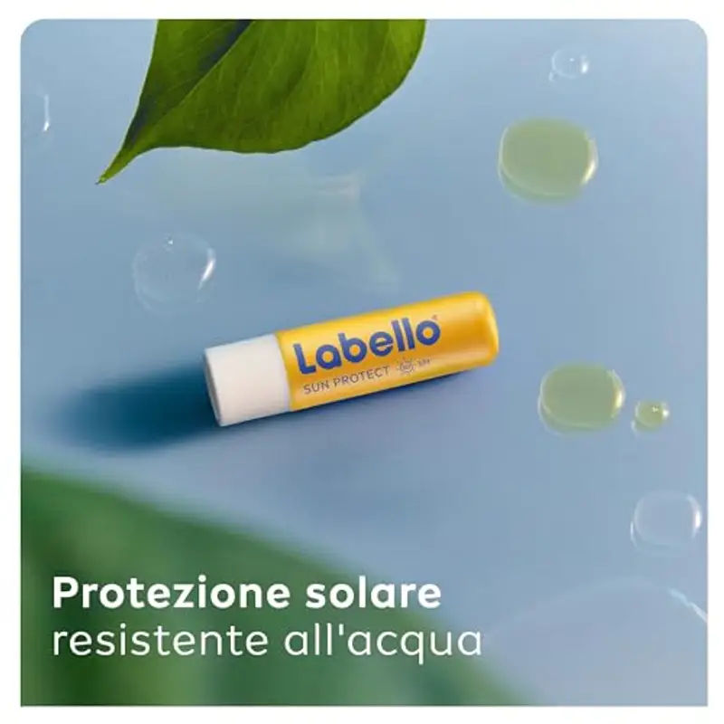 Labello Sun Protect Burrocacao labbra SPF50 4.8 g, Balsamo labbra con filtri UVA/UVB, cera d'api e oli naturali, Burrocacao protezione solare 50 idratante per 24 ore miniatura 3