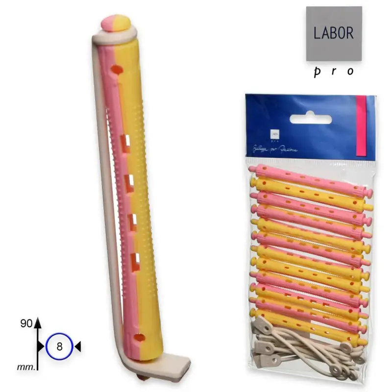 Bigodino permanente lungo confezione da 12 pezzi 90 x 8