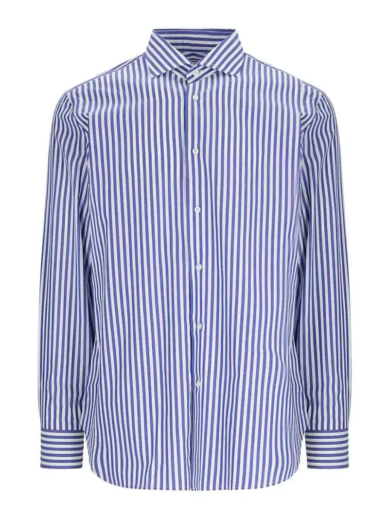 Camicia Righe Blu