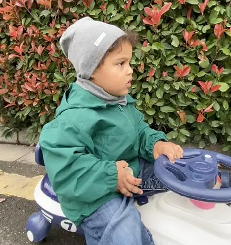 LACOFIA Berretto Beanie Neonato Cappello a Maglia da Bambino Cotone Striscia Grigio Scuro M/7 miniatura 2