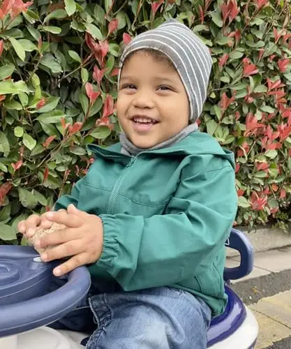 LACOFIA Berretto Beanie Neonato Cappello a Maglia da Bambino Cotone Striscia Grigio Scuro M/7 miniatura 3