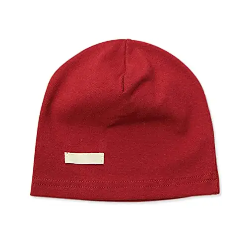 LACOFIA Berretto Beanie Neonato Cappello a Maglia da Bambino Cotone Striscia Rosso L/3 miniatura 3