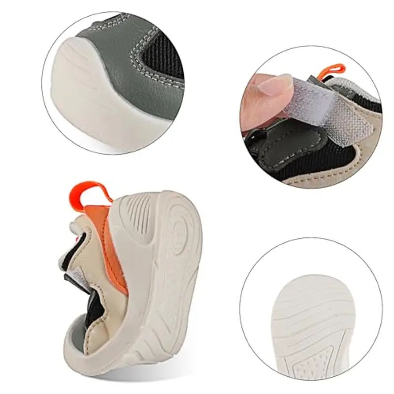 LACOFIA Scarpe primi passi Neonato Grigio 2427197 miniatura 2