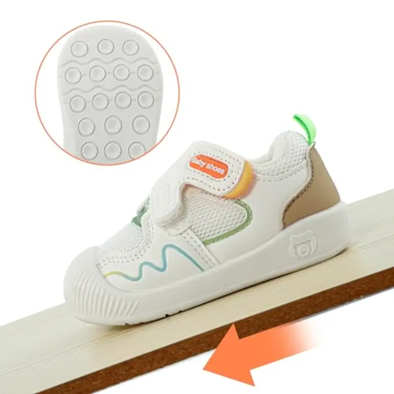 LACOFIA Scarpine Primi Passi Bambina Scarpe Ginnastica Neonato Sneakers Bimbo con Suola Gomma Antiscivolo miniatura 2