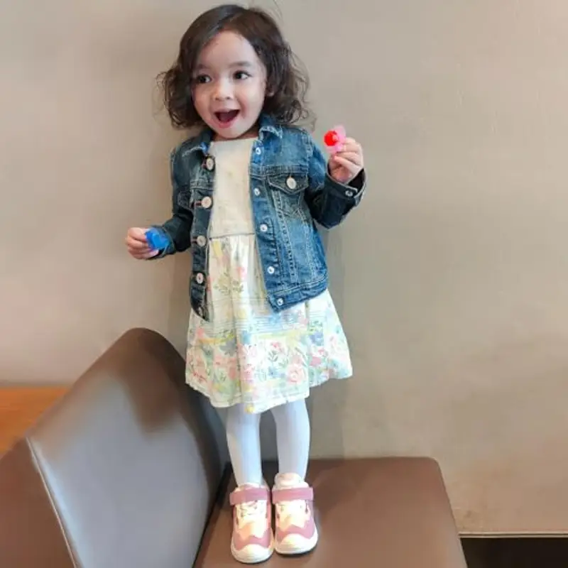 LACOFIA Scarpine Primi Passi Bimba Scarpe Neonata con Suola Gomma Antiscivolo Sneakers Bambina Rosa 18 EU miniatura 3