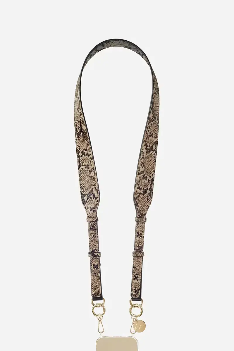 catenella per telefono Nora 120 cm colore marrone