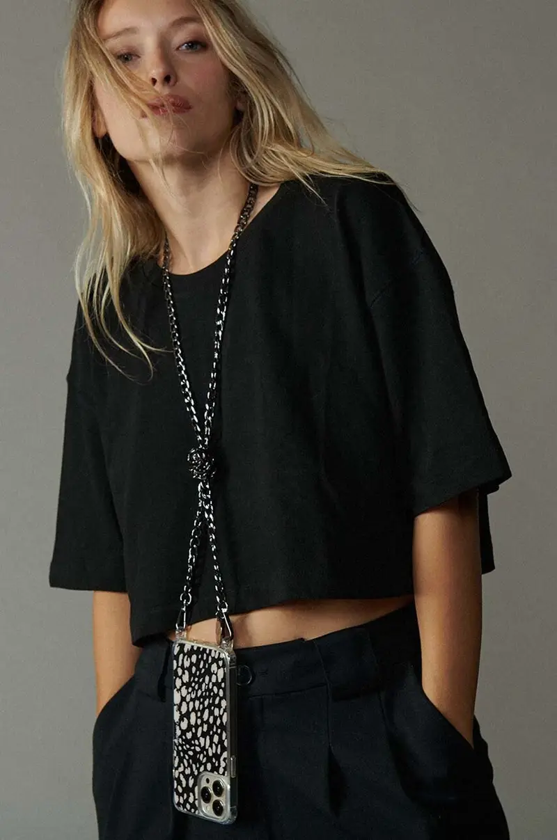 catenella per telefono Sona 120 cm Nero miniatura 2