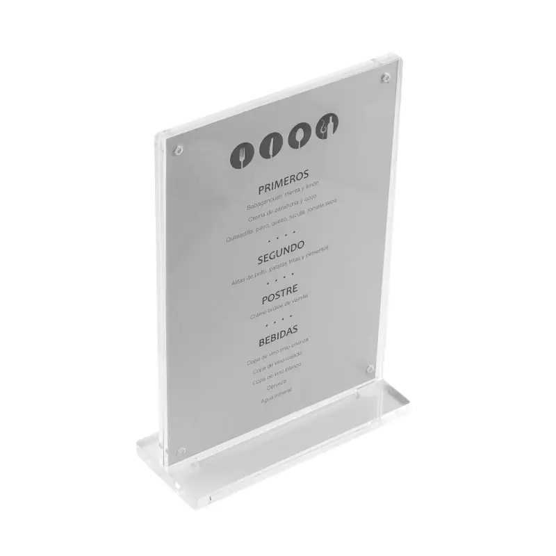 Support menu acrilico A4 Lacor
