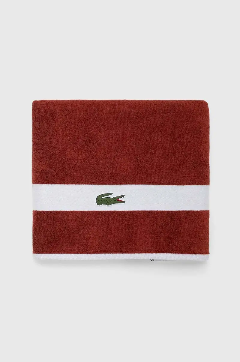 asciugamano con aggiunta di lana L Casual Terre Battue 70 x 140 cm Granata miniatura 2