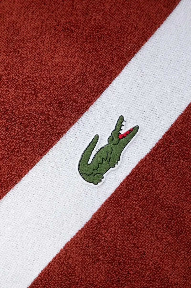 asciugamano con aggiunta di lana L Casual Terre Battue 70 x 140 cm Granata miniatura 3