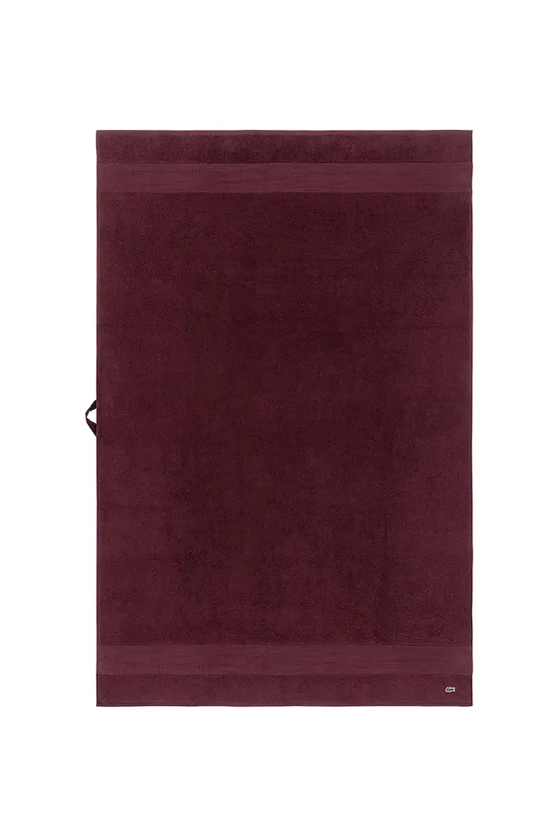 asciugamano medio in cotone L LECROCO Bordeaux 100 x 150 cm colore granata