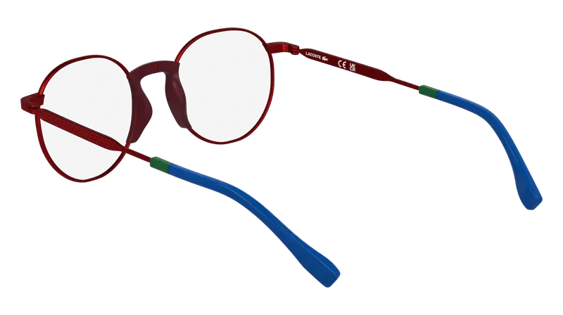 Lacoste Bambino L3114 601 Montature da vista Metallo Bordeaux Rotonda Normale miniatura 3