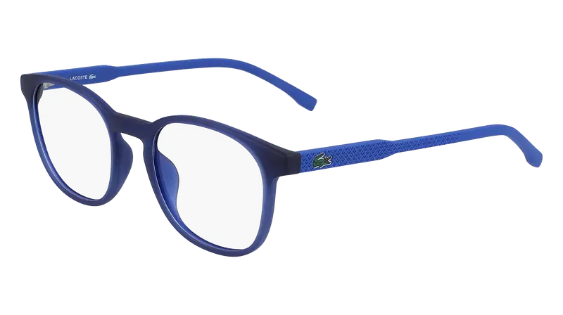 Lacoste Bambino L3632 424 Montature da vista Iniettato Blu  Rotonda Normale Fotocromatiche