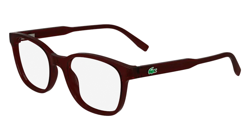 Lacoste Bambino L3660 604 Montature da vista Bio-iniettato Bordeaux  Rotonda Normale Normale