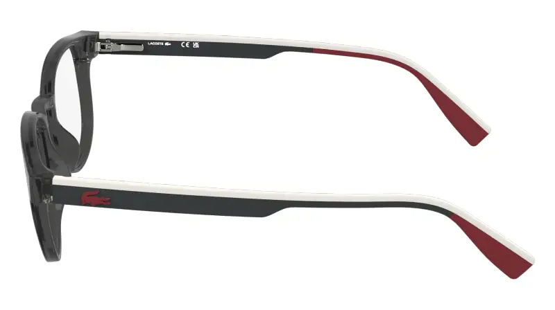 Bambino Lacoste L3666 035 Montature da vista Bio-iniettato Grigio Squadrata Normale miniatura 3