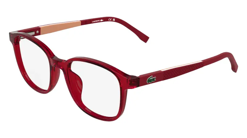 Bambino Lacoste L3667 615 Montature da vista Bio-iniettato Rosso Squadrata Normale