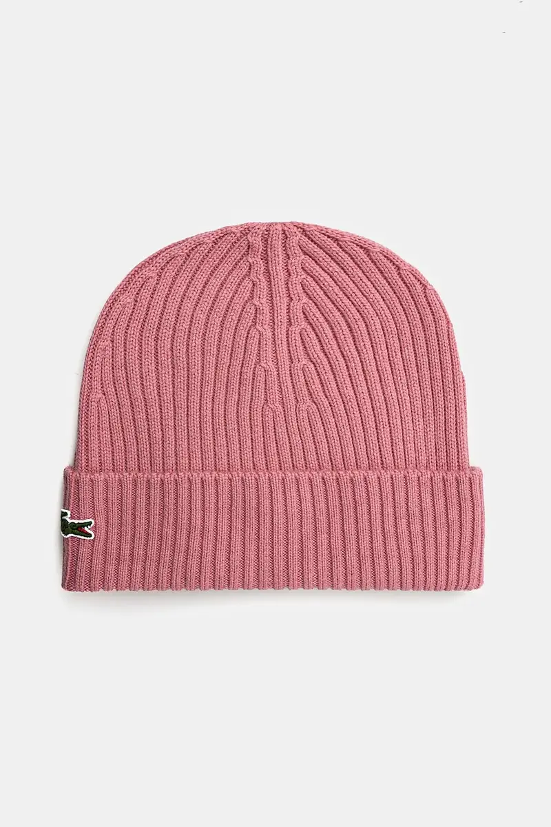 berretto in lana colore rosa