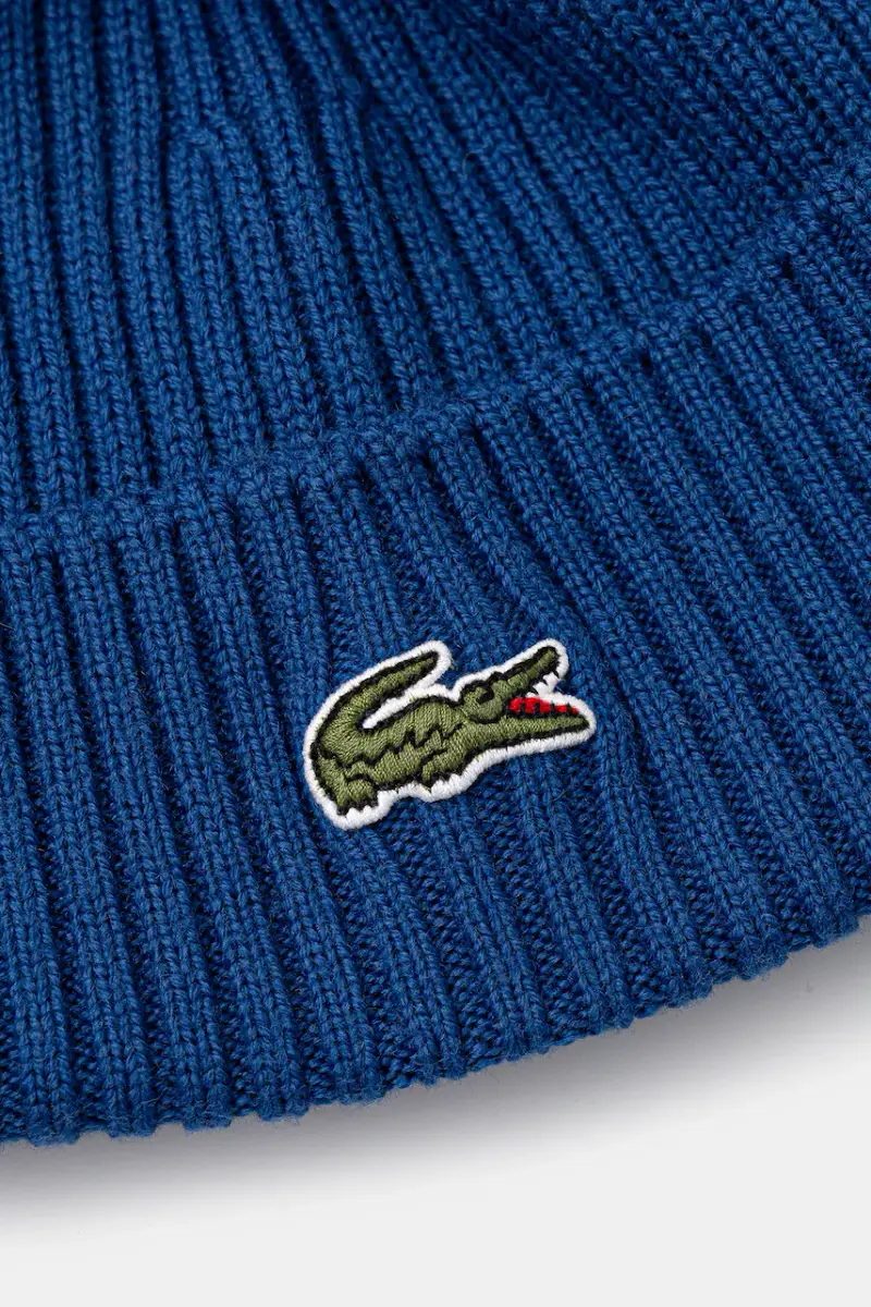 berretto in lana colore verde RB0001 Blu miniatura 3