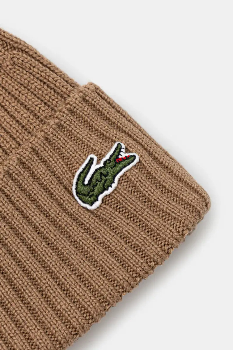 berretto in lana colore verde RB0001 Marrone miniatura 3