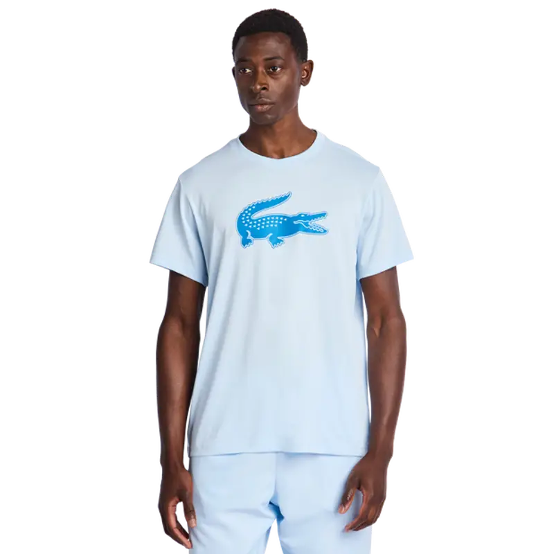 Lacoste Big Croc Logo male Magliette - Blu - Foot Locker