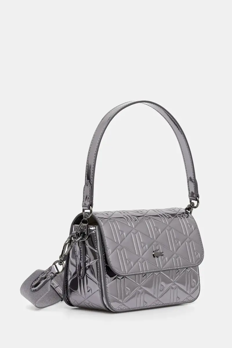 Lacoste Borsa a mano Argento 3568411 miniatura 2