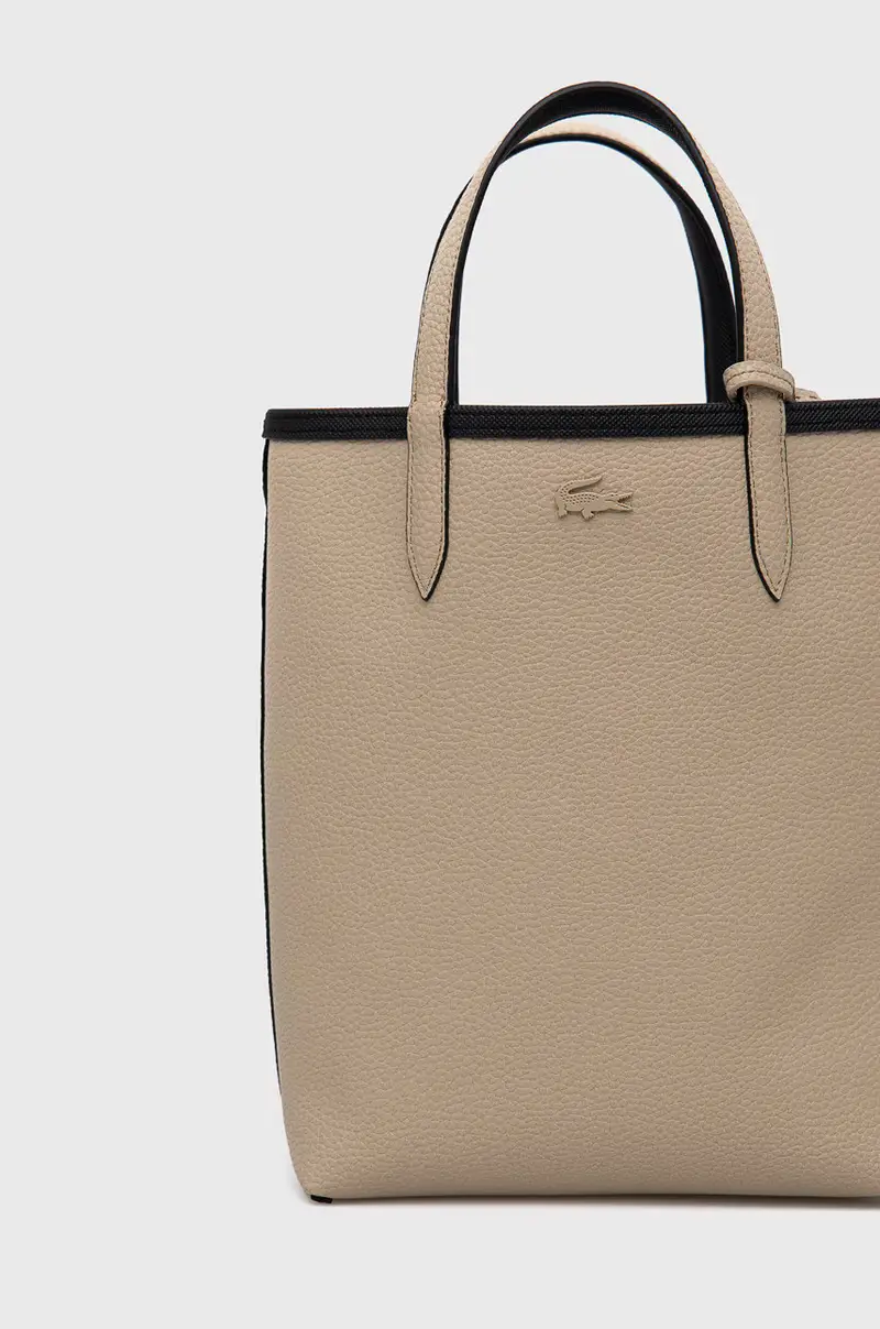 borsa bilaterale Beige miniatura 4