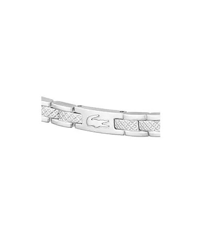 Lacoste Bracciale a Maglie da Donna Collezione METROPOLE in Acciaio Inossidabile con Petit Piqué Inciso miniatura 2