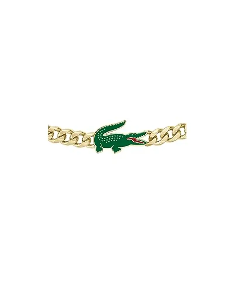 Lacoste Braccialetto a catena da uomo Collezione ARTHOR in Acciaio Inossidabile, Oro Gold miniatura 2