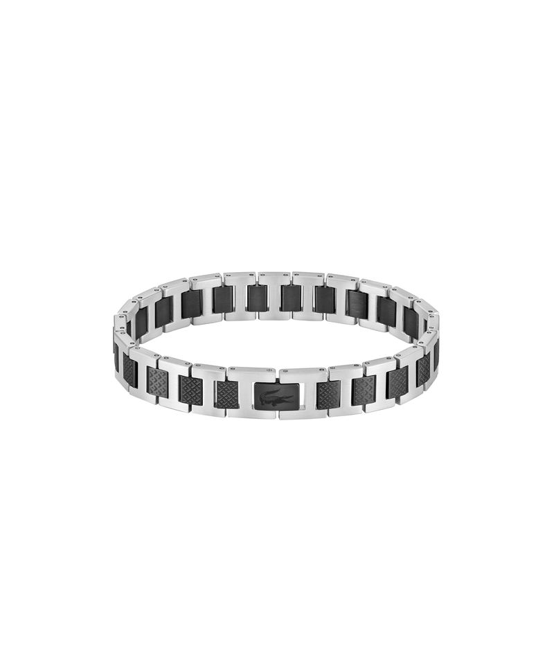 LACOSTE Bracciale Uomo METROPOLE Acciaio Nero