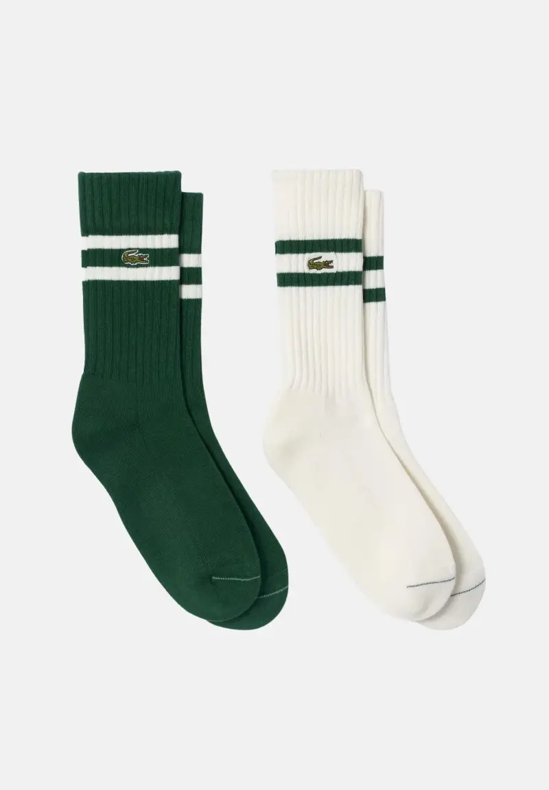 Calzini (2paia) bianchi e verdi per uomo e donna