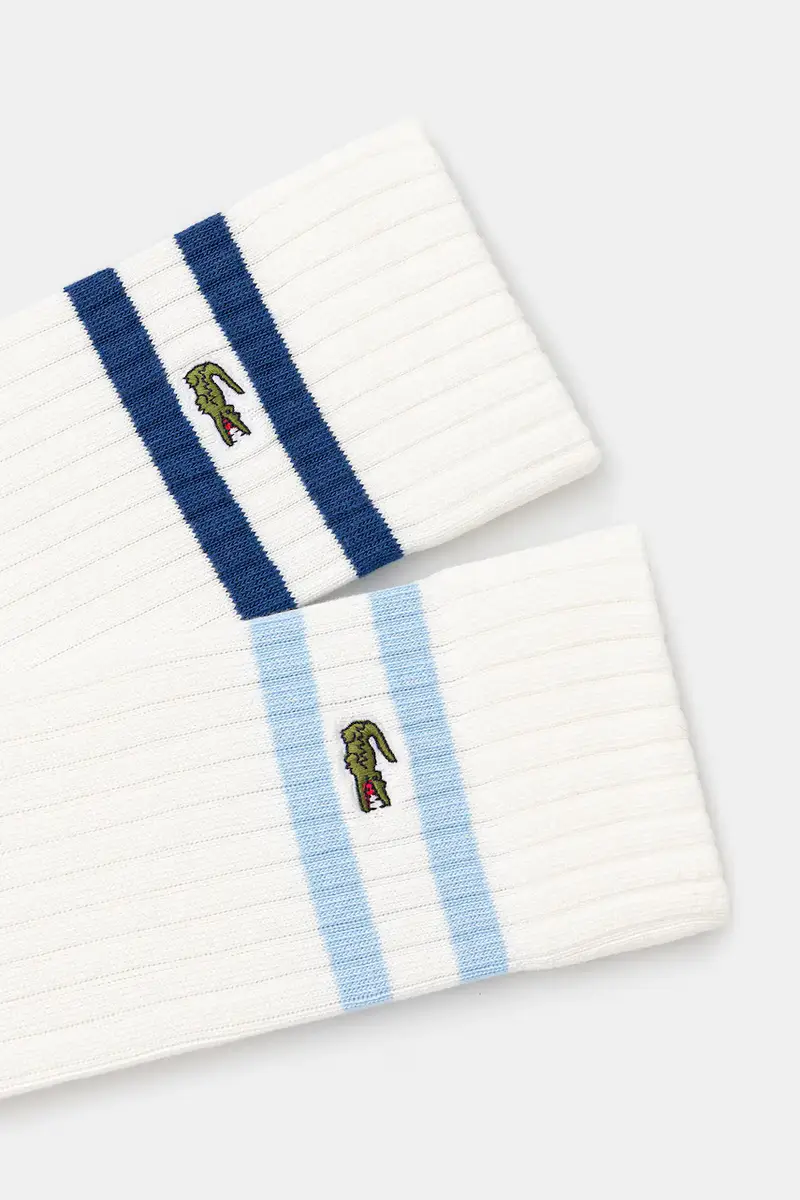 calzini pacco da 2 colore verde RA6842 Bianco miniatura 2