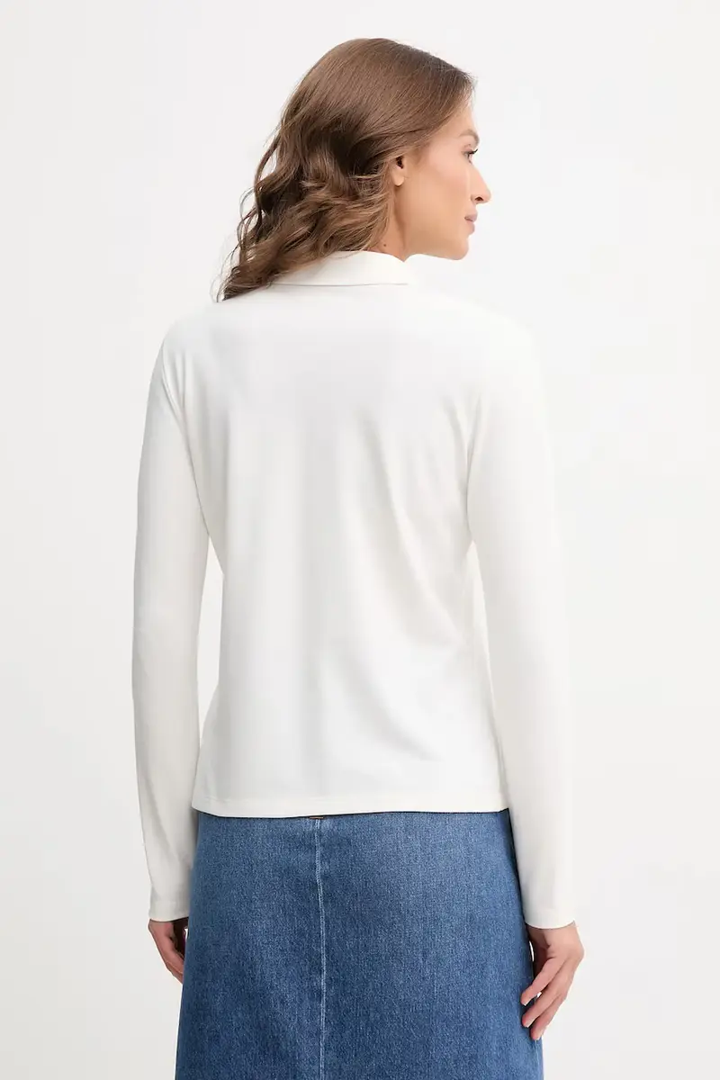 camicia a maniche lunghe colore beige PF4567 miniatura 3