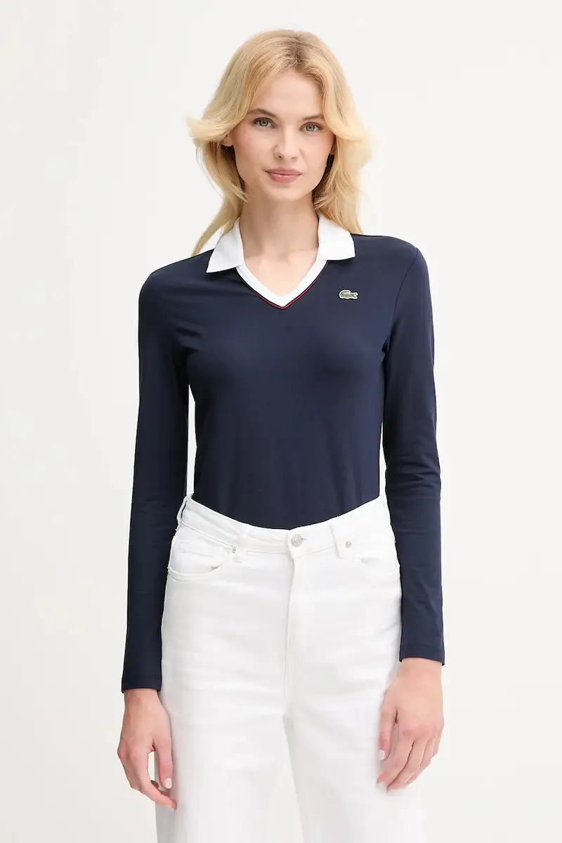 camicia a maniche lunghe colore blu navy DF7785