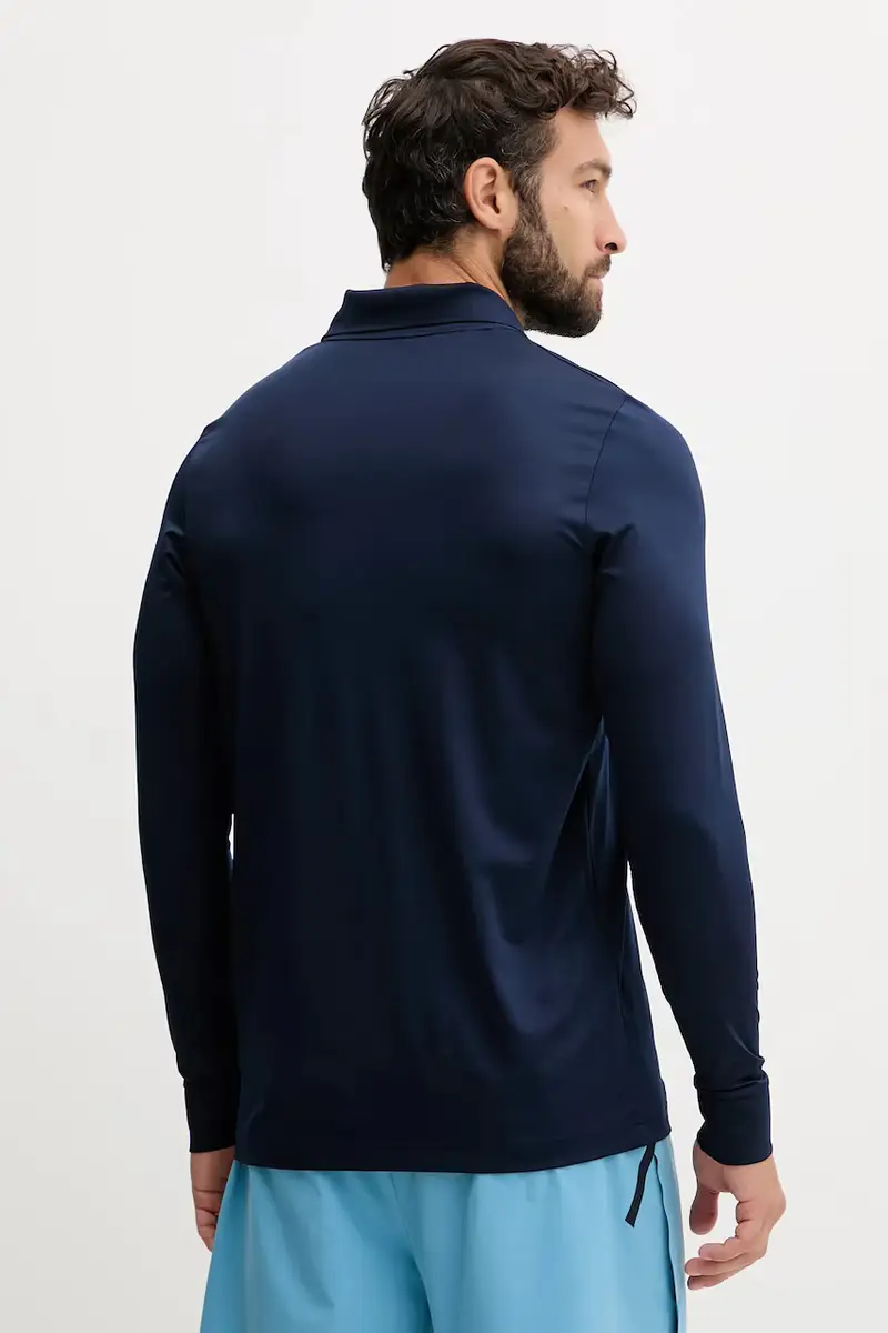 camicia a maniche lunghe colore blu navy DH2615 miniatura 3