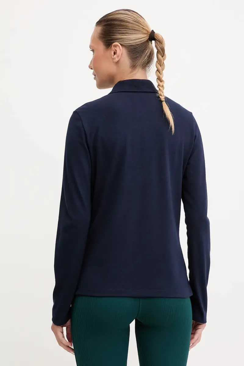 camicia a maniche lunghe colore blu navy PF4567 miniatura 3