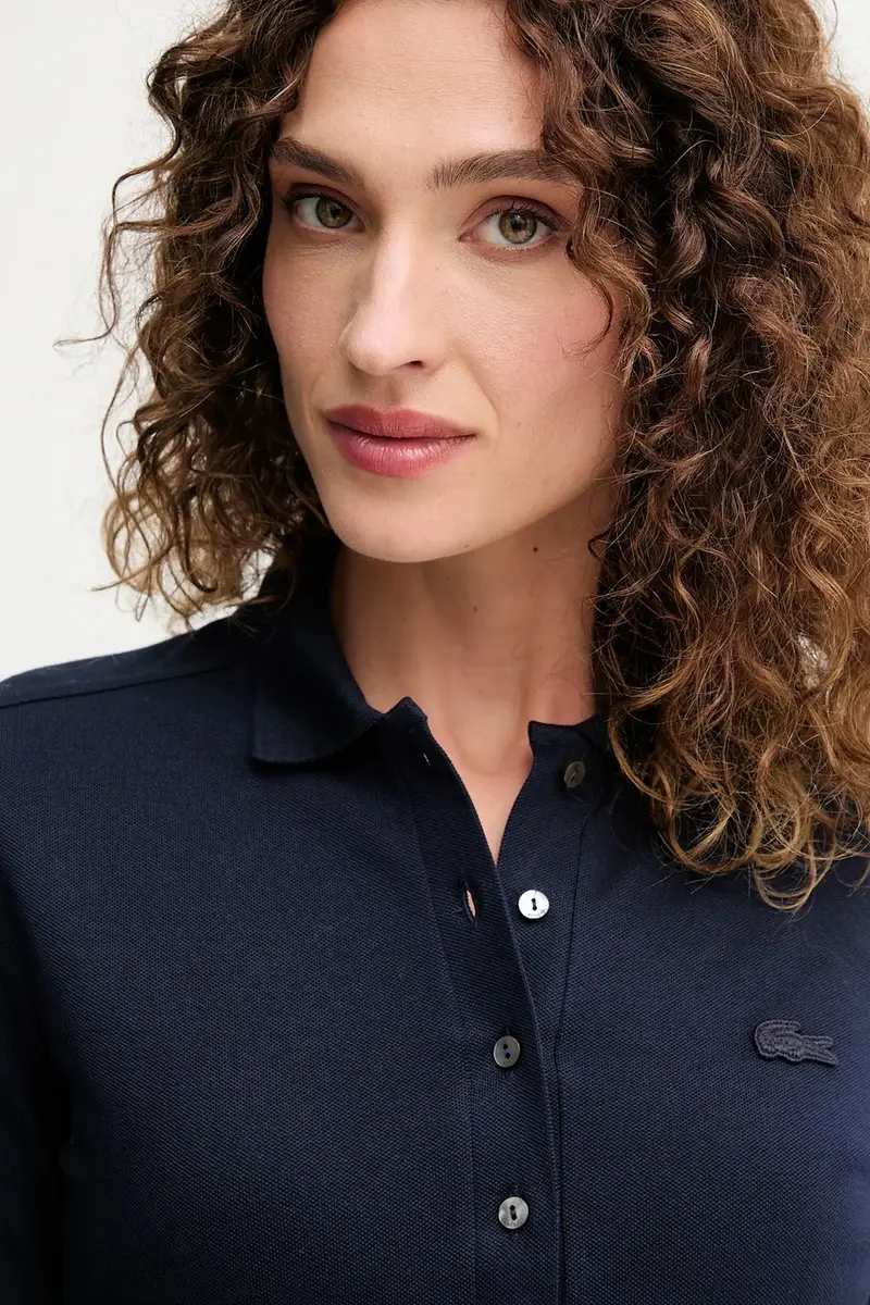 camicia a maniche lunghe donna colore nero PF5464 Blu navy miniatura 4