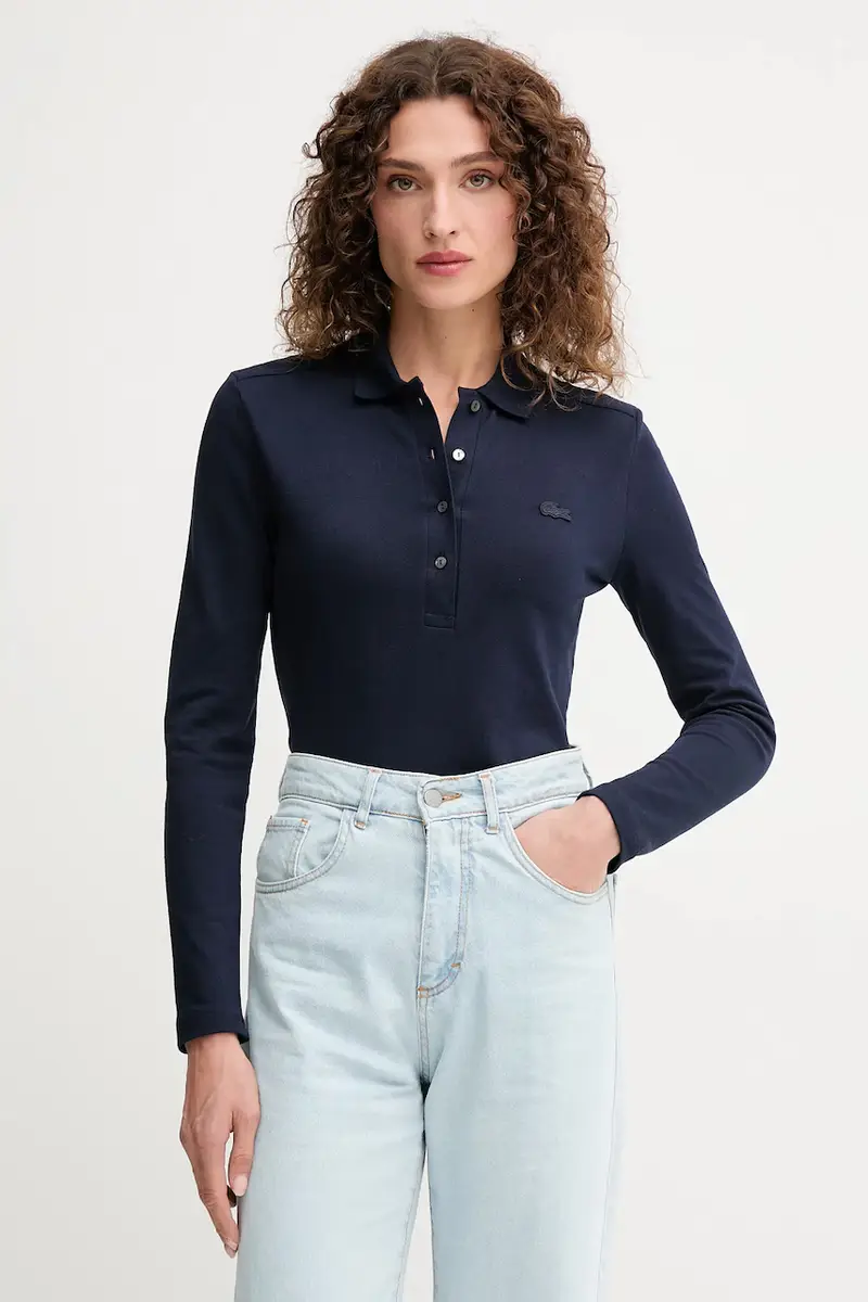 camicia a maniche lunghe donna colore nero PF5464 Blu navy