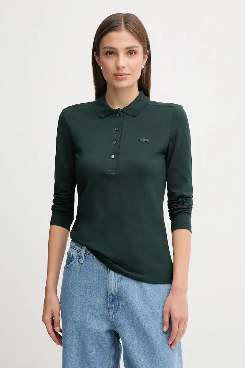 camicia a maniche lunghe donna colore nero PF5464 Verde