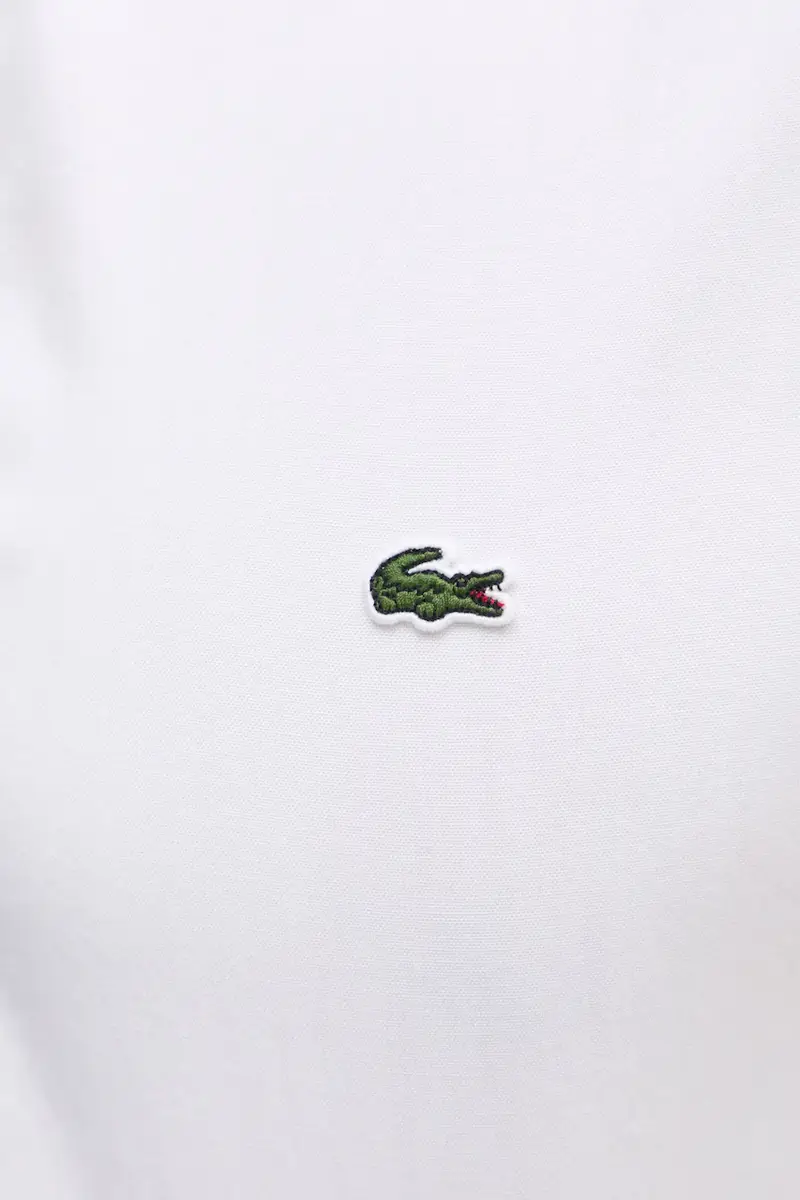 Lacoste Maglia in cotone bianco miniatura 5