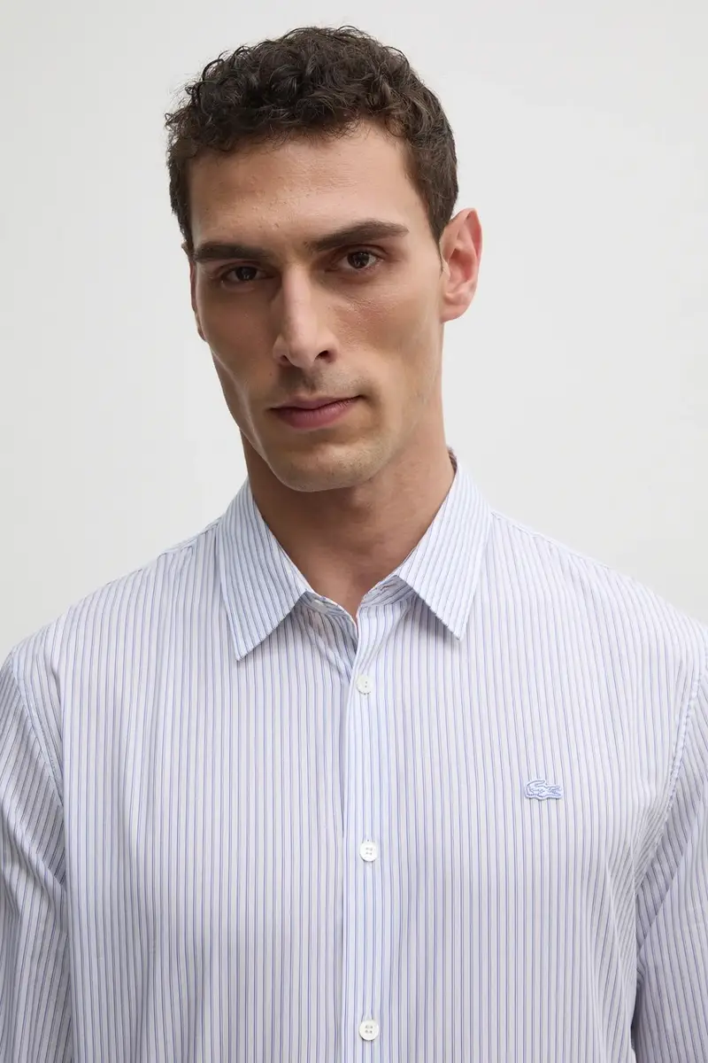 camicia in cotone uomo colore blu CH9087 miniatura 4